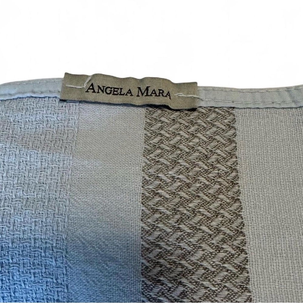 Angela Mara Textured 100% Linen Dress Lagenlook Minimalist Italy - Picture 5 of 6